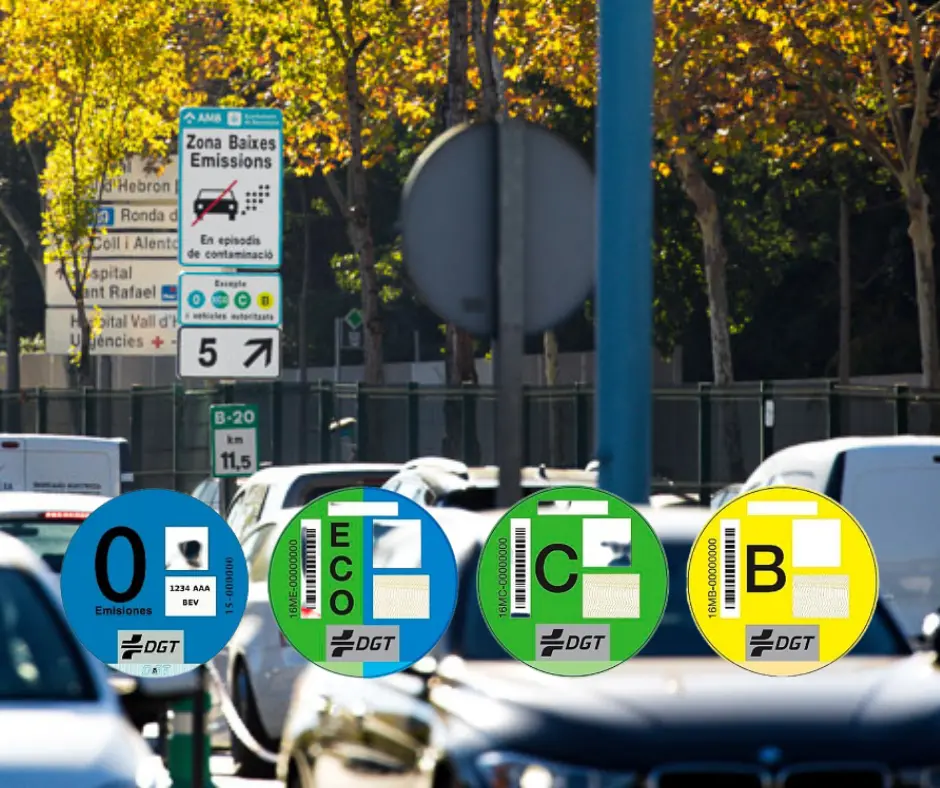 What Are Eco ZBE Low Emission Zone Stickers For Driving In Spain And